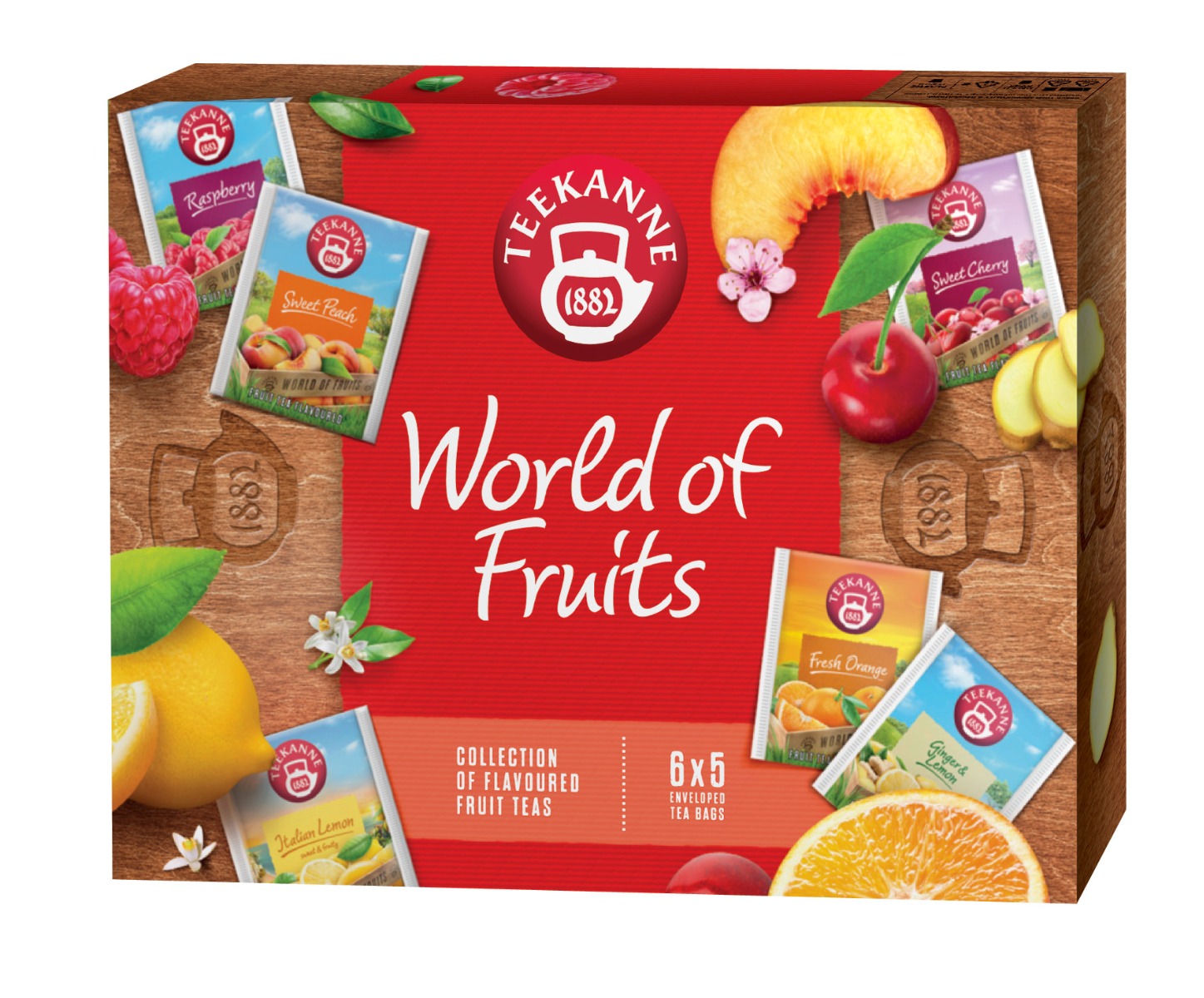 Teekanne World of Fruits Collection porcovaný čaj 6x5 ks Teekanne