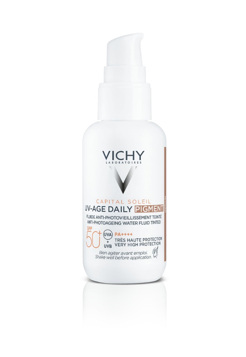 Vichy Capital Soleil UV-AGE Daily Tónovaný fluid SPF50+ Medium 40 ml Vichy