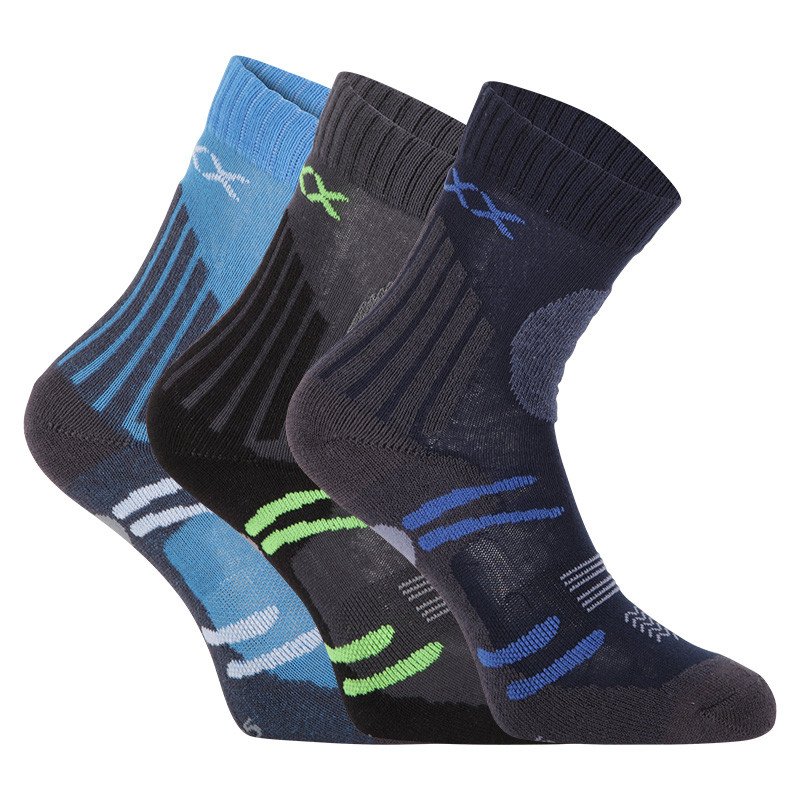 VoXX 3PACK dětské ponožky vícebarevné (Horalik-Mix B) 30/34 VoXX