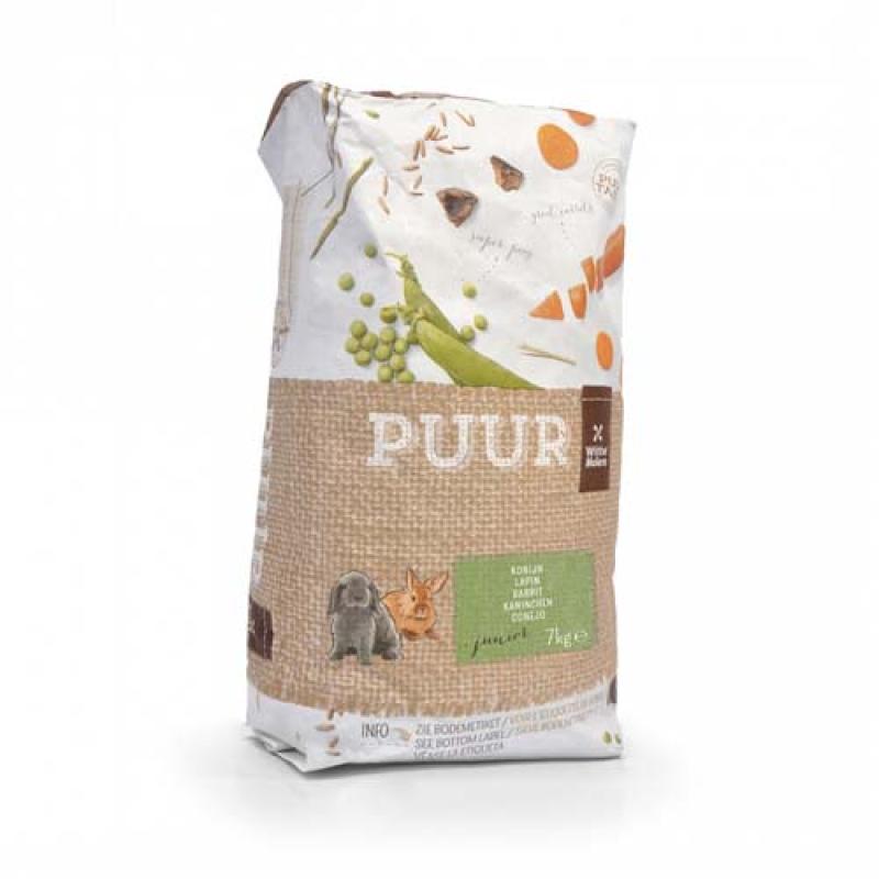 Witte Molen PUUR králík JUNIOR 7kg -kompletní krmivo pro mladé králíky Witte Molen